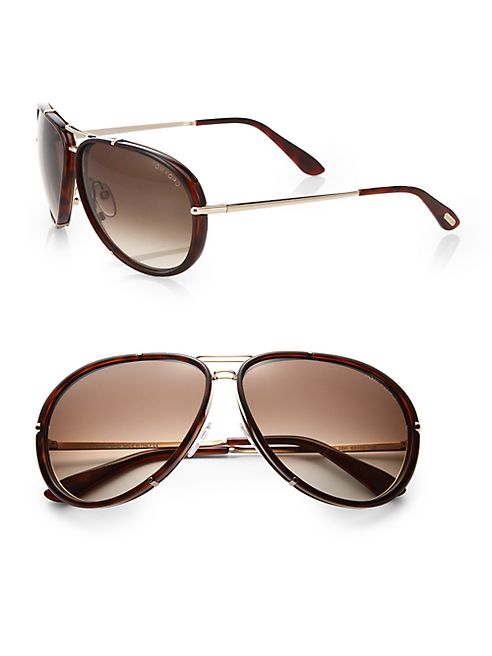 Tom Ford Eyewear - Cyrille 63MM Aviator Sunglasses