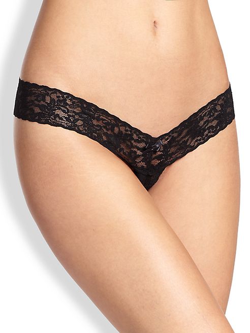 Hanky Panky - Signature Lace Low-Rise Crotchless Thong