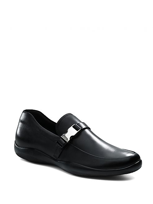 Prada - Buckle-Trimmed Loafers