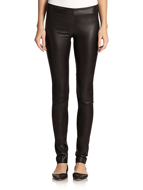 The Row - Leather Moto Pants