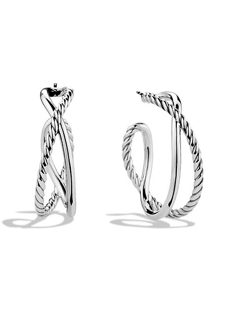 David Yurman - Crossover Hoop Earrings