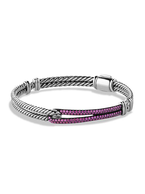 David Yurman - Petite Pavé Labyrinth Single-Loop Bracelet