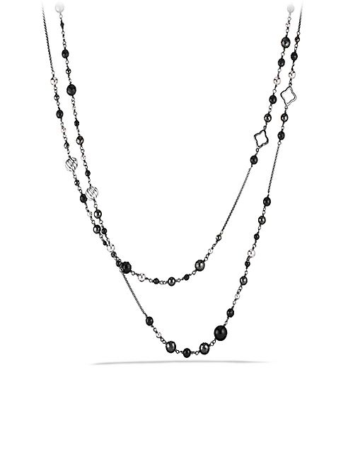 David Yurman - DY Elements Chain Necklace with Black Onyx and Hematine