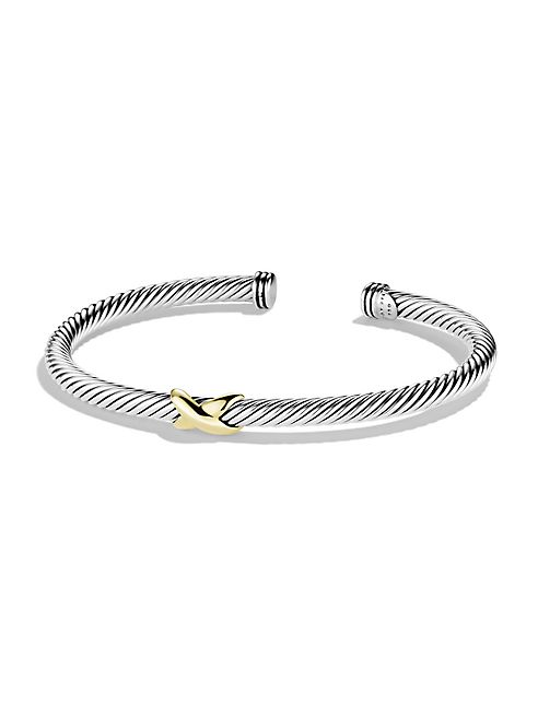 David Yurman - X Bracelet with Gold