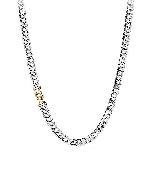 David Yurman - Cable Buckle Chain Necklace with 14K Gold