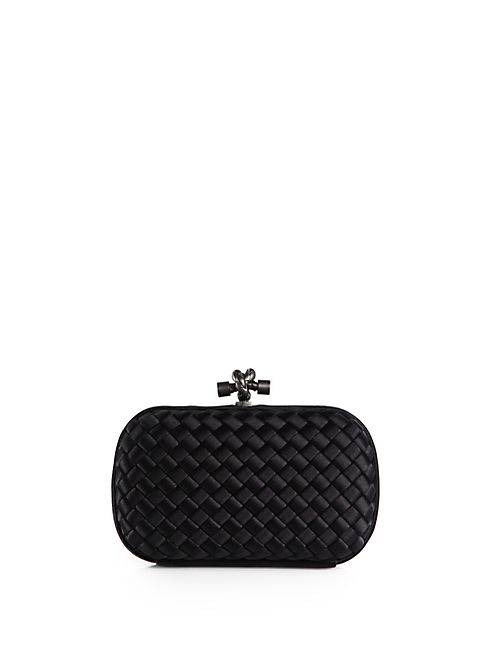 Bottega Veneta - Woven Satin Clutch