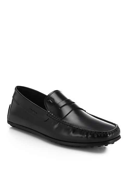 Tod's - Leather Gomma Spider Loafers