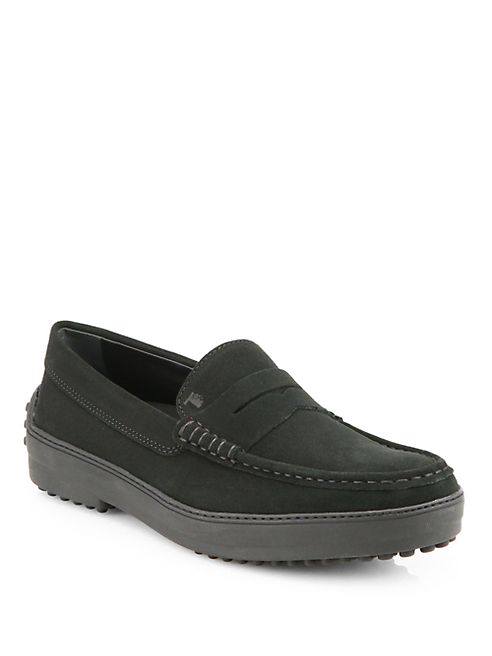 Tod's - Nuovo Suede Gommino Moccasins