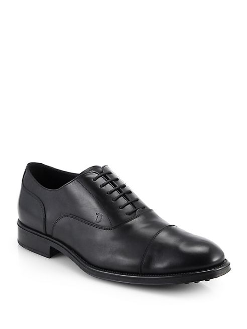 Tod's - Cap Toe Lace-Up Oxfords