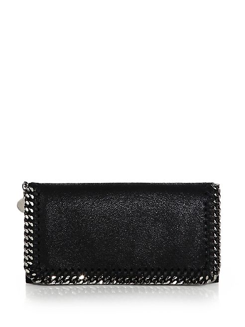 Stella McCartney - Falabella Faux-Suede Flap Wallet