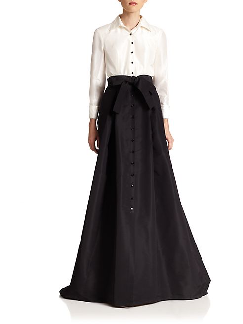 Carolina Herrera - Icon Collection Silk Taffeta Trench Gown