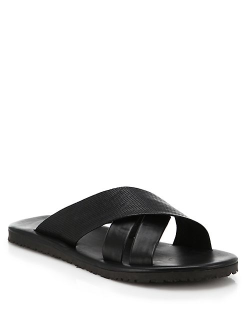 Saks Fifth Avenue Collection - Leather Criss-Cross Sandals