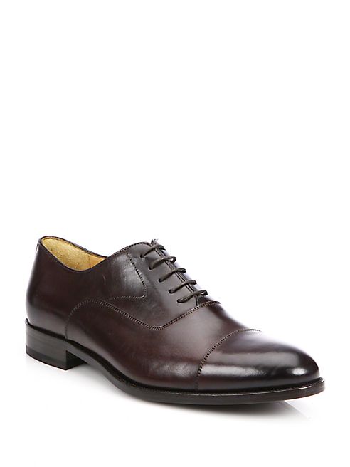 Saks Fifth Avenue Collection - Tyler Leather Cap Toe Oxfords