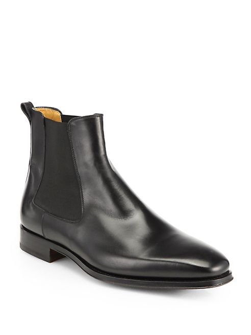 Saks Fifth Avenue Collection - Saks Fifth Avenue by Magnanni Leather Chelsea Boots