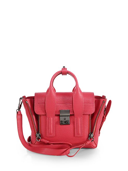 3.1 Phillip Lim - Pashli Mini Shark-Embossed Leather Satchel