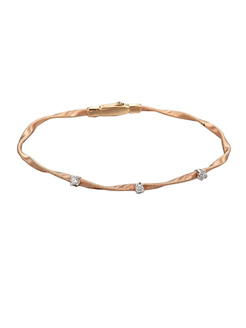 Marco Bicego - Marrakech 18K Rose Gold & Diamond Bracelet