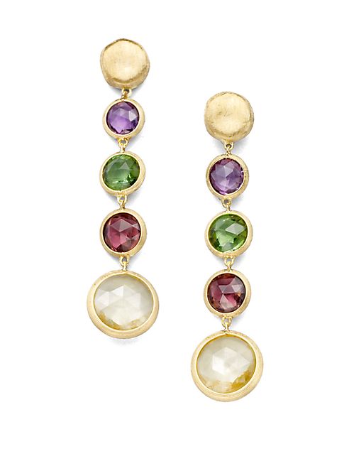 Marco Bicego - Jaipur Semi-Precious Multi-Stone & 18K Yellow Gold Drop Earrings