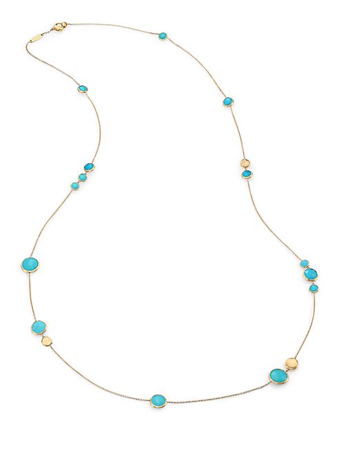 Marco Bicego - Jaipur Resort Turquoise & 18K Yellow Gold Station Necklace