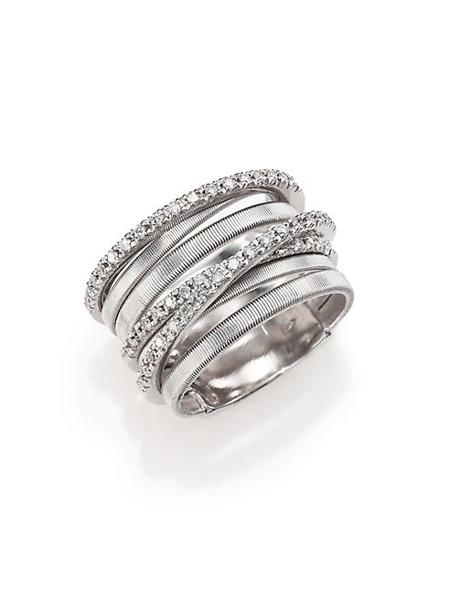 Marco Bicego - Goa Diamond & 18K White Gold Seven-Strand Ring