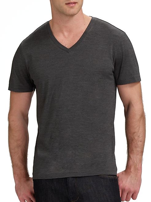 Theory - Claey V. Plaito V-Neck Melange Tee