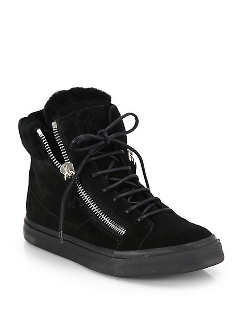 Giuseppe Zanotti - Suede High-Top Platform Sneakers