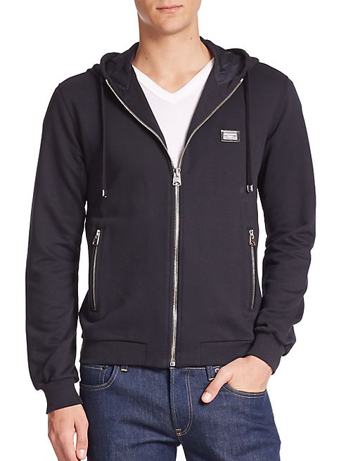 Dolce & Gabbana - Full-Zip Cotton Hoodie