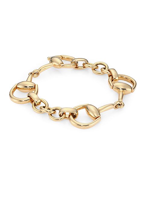 Gucci - Horsebit 18K Yellow Gold Bracelet