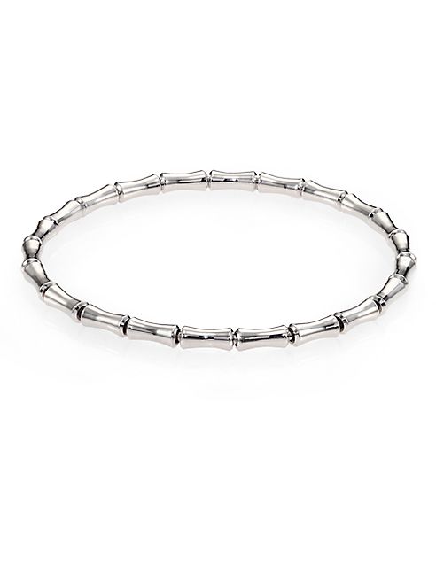 Gucci - Bamboo 18K White Gold Thin Bracelet