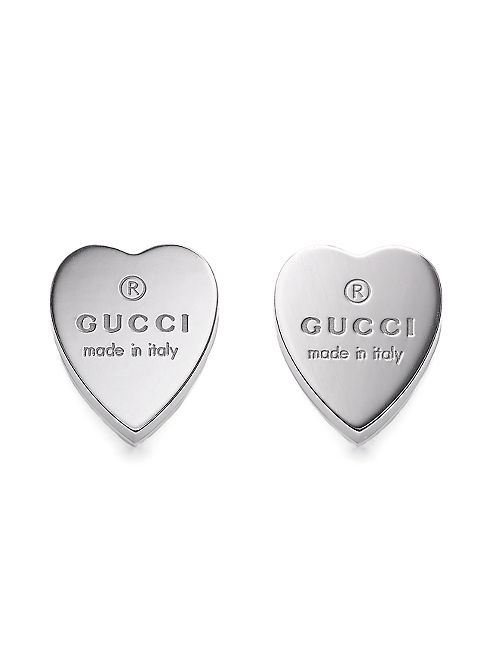 Gucci - Sterling Silver Heart Earrings