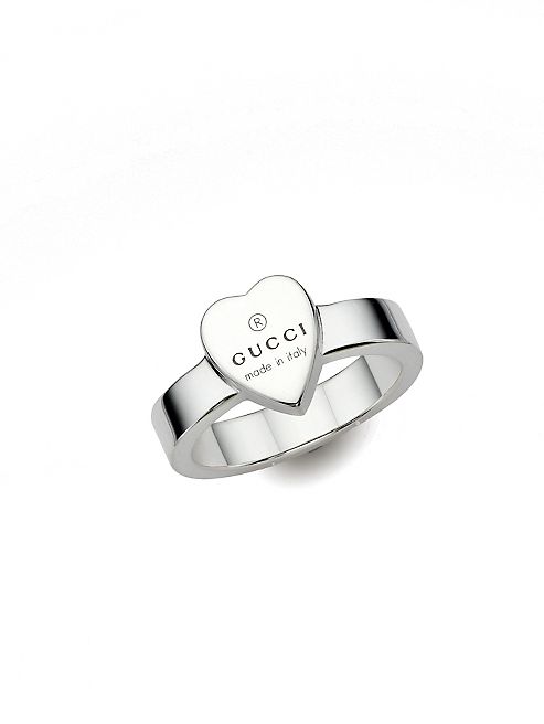 Gucci - Trademark Sterling Silver Heart Ring