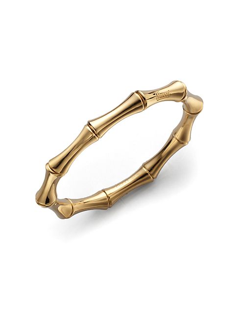 Gucci - Bamboo 18K Yellow Gold Small Bangle Bracelet