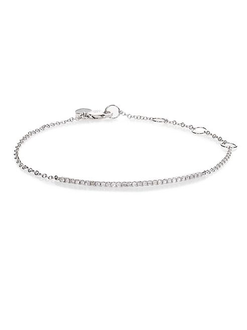 Meira T - Diamond & 14K White Gold Bar Chain Bracelet