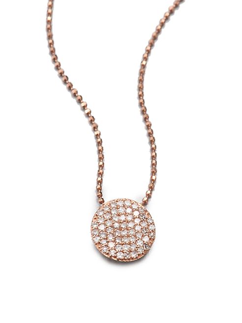 Phillips House - 14K Rose Gold & Diamond Mini Infinity Pendant Necklace