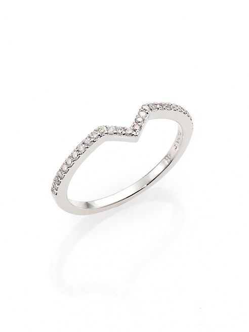 PHYNE by Paige Novick - Elisabeth Pavé Diamond & 14K White Gold Stackable Ring