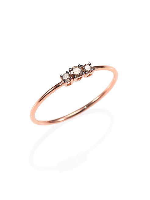 KALAN by Suzanne Kalan - Champagne Diamond & 14K Rose Gold Cluster Ring