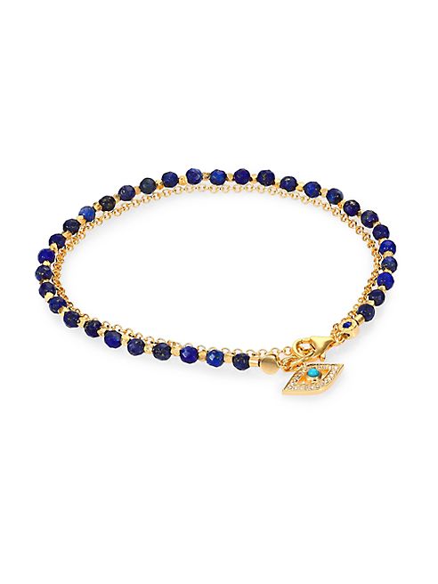 Astley Clarke - Biography Lapis, Turquoise & Diamond Evil Eye Beaded Friendship Bracelet