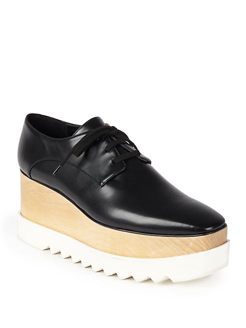 Stella McCartney - Faux Leather Platform Oxfords