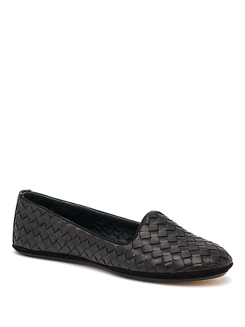 Bottega Veneta - Woven Leather Smoking Flats