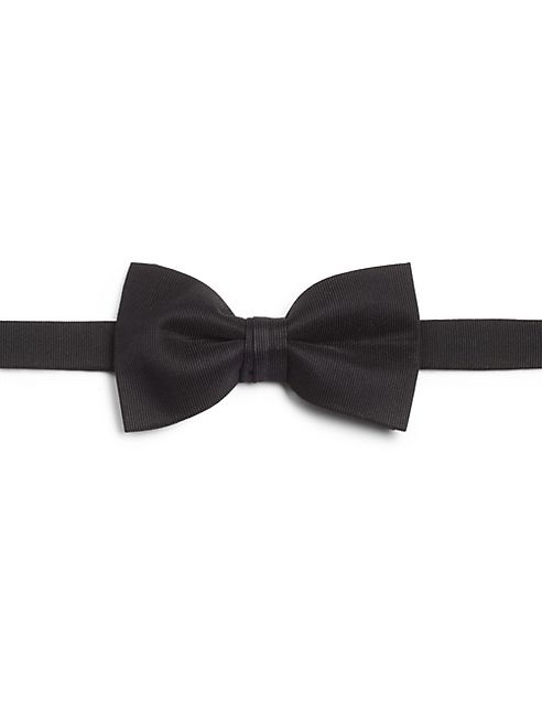 Saks Fifth Avenue Collection - Pre-Tied Grosgrain Silk Bow Tie