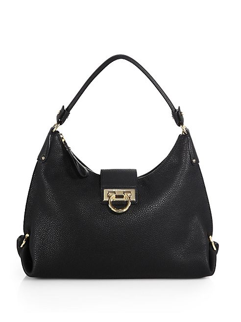 Salvatore Ferragamo - Fanisa Small Leather Hobo Bag