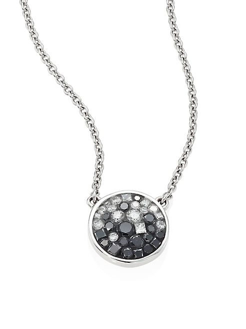 Plevé - Ombre Diamond & 18K White Gold Pendant Necklace