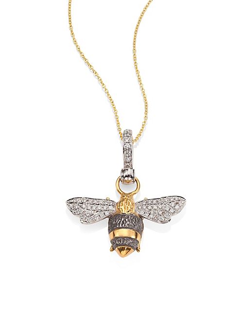 Annoushka - Bumble Bee Diamond & 18K Yellow Gold Amulet