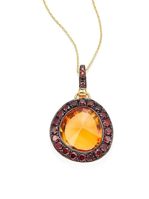 Annoushka - Dusty Diamonds Citrine Pendant