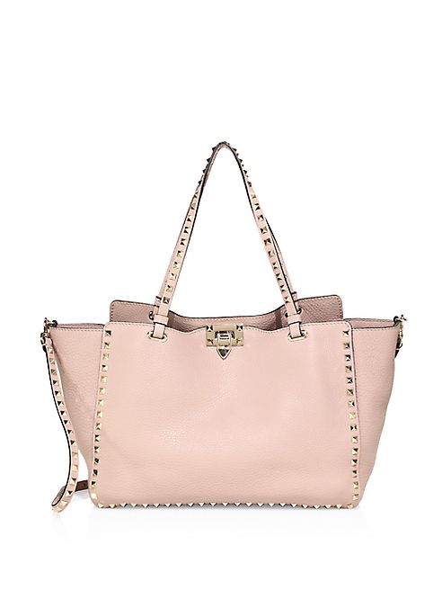 Valentino - Rockstud Medium Leather Tote