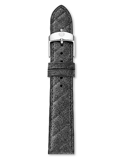 Michele Watches - Urban Quilted Leather Watch Strap/18MM