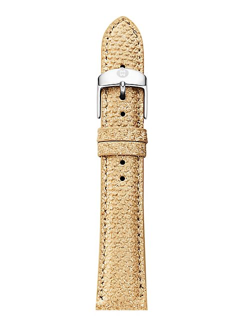 Michele Watches - Metallic Snakeskin Watch Strap/16MM