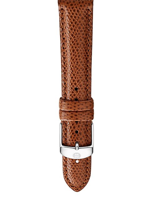 Michele Watches - 18MM Lace-Embossed Leather Strap