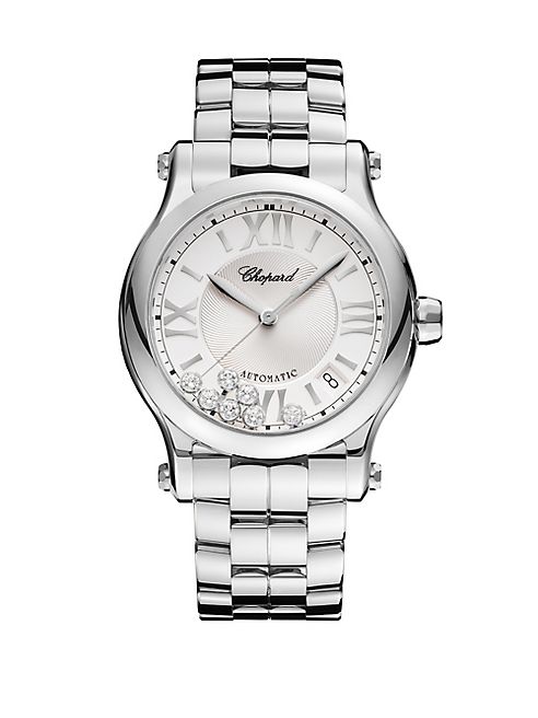 Chopard - Happy Sport Diamond & Stainless Steel Bracelet Watch