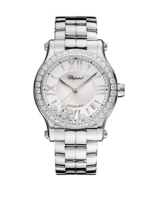 Chopard - Happy Sport Diamond & Stainless Steel Bracelet Watch