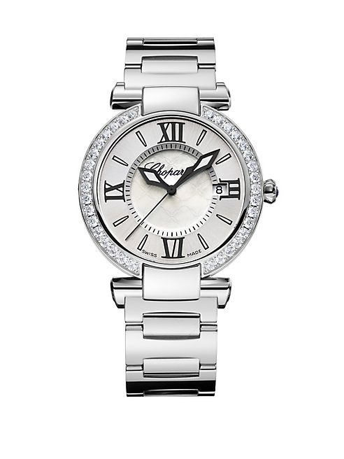 Chopard - Imperiale Diamond, Mother-Of-Pearl & Stainless Steel Bracelet Watch